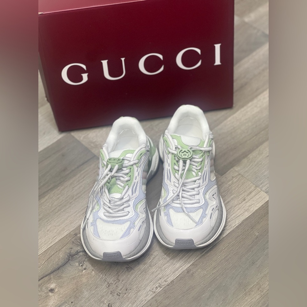 Women’s Gucci 2.0 Sneakers Green Grey Low Top